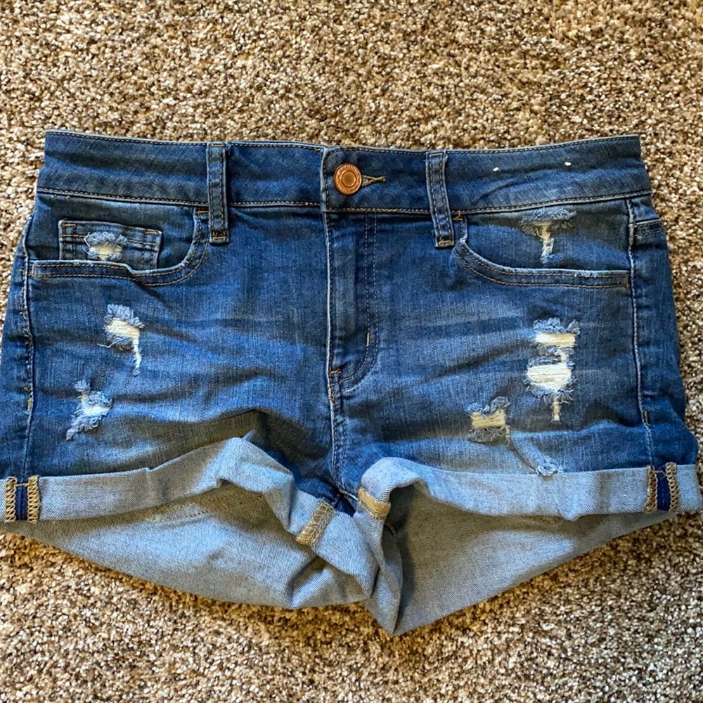 Distressed Jean Shorts